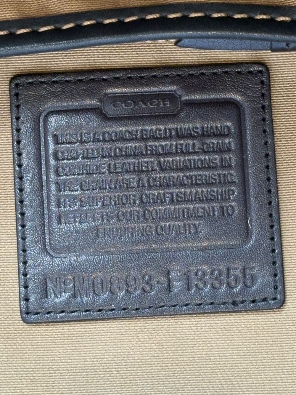 Coach Bleecker Large Leather Flap Crossbody / Shoulder Bag - M0893-F13355 - 2008 - Picture 10 of 13